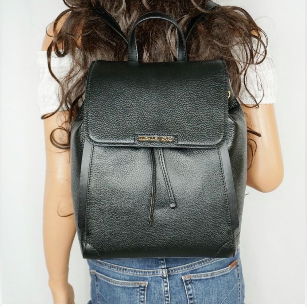 Michael Kors Ginger M Drawstring Backpack Black